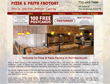 Tablet Screenshot of pizzaportmonmouth.com